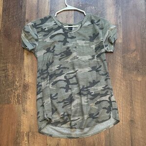 Camo Long Top